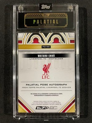 2024-25 Topps Liverpool FC Wataru Endo /10 Autographed LIVERPOOL