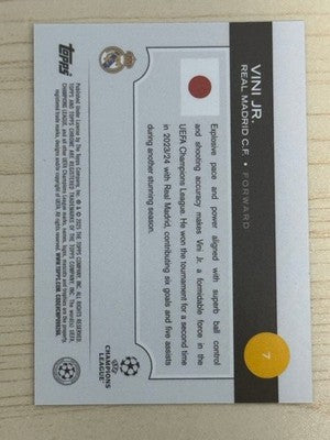 topps JAPAN EDITION Real Madrid Vinicius Junior Sakura Parallel Sports Card