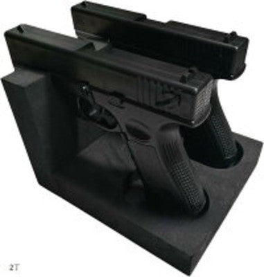 Lightweight, EVA Two-Gun Handgun Stand Protective Storage Rack Model Gun Display