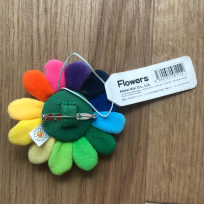 Limited TAKASHI MURAKAMI Cherry Blossom Sakura Plush Mascot Keychain Brooch