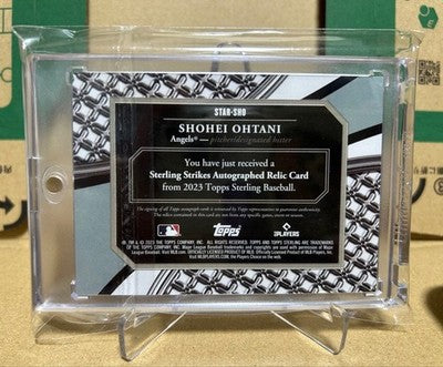 Shohei Ohtani 2023 Topps Sterling Autograph Relic Card Limited to 25 Cards