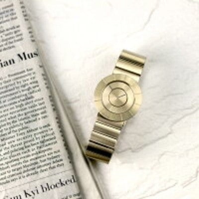New NY0N005 ISSEY MIYAKE TO Tokujin Yoshioka Design Watch Champagne Gold