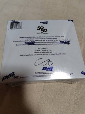 2024 Topps 50/50 Shohei Ohtani 10-Pack 1Box Trading Cards Commemorative Box
