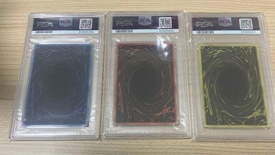 PSA 10 Yu-Gi-Oh! TCG 25th Stainless Steel Egyptian God Cards 25th Card Set