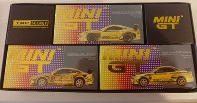 opened MINI GT TOP SECRET Tokyo Auto Salon 2025 limited edition minicar set of 3