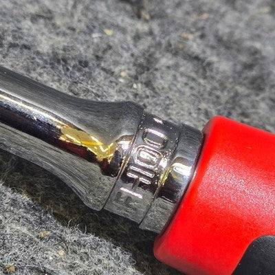 Snap-on FH100 3/8" Drive 100 Tooth Red Soft Grip Handle Ratchet Tool MSS ZIK New