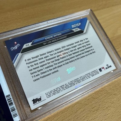 2024 Topps Now NLDS Shohei Ohtani PSA8 Trading Card MBL Los Angeles Dodgers
