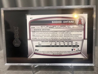2023 Shohei Ohtani Bowman Chrome Sapphire SGC 10 Purple /25 Angels