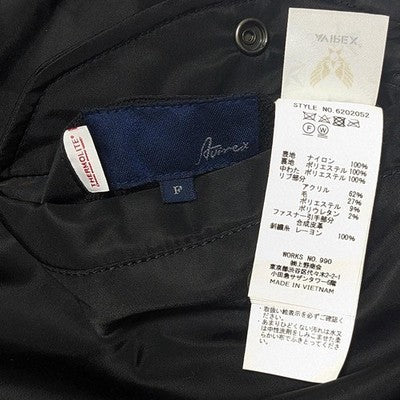 AVIREX Flying Tiger AVG Reversible MA-1 Black Size F Filled with padding