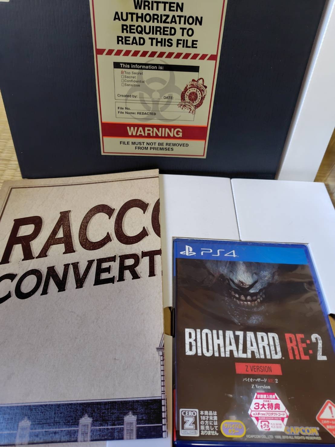 Excellent PS4 Resident Evil RE2 Collector's Edition BIOHAZARD Z gift japan