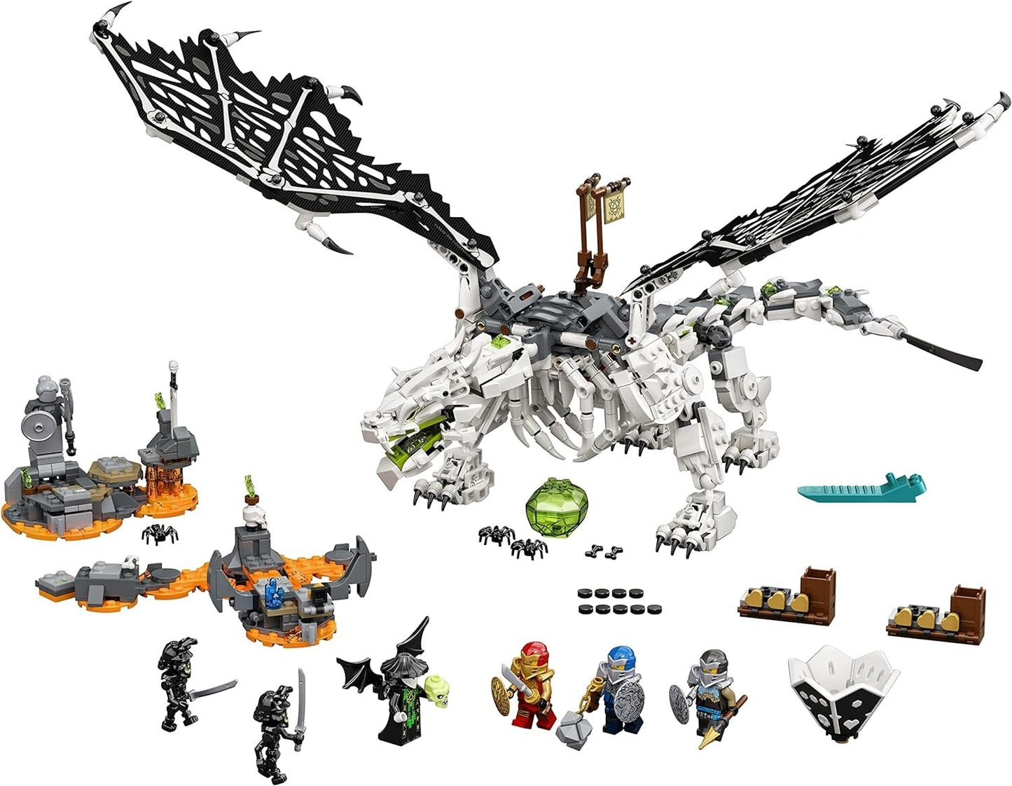 Bargain price LEGO 71721 Ninjago Skull Sorcerer's Dragon Retired New