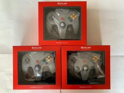 Set of 3 NINTENDO 64 Wireless Controller for Switch Gray with store bag