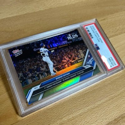 2024 Topps Now NLDS Shohei Ohtani PSA8 Trading Card MBL Los Angeles Dodgers