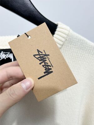 see description size S-XL STUSSY Stylish Classic Back Jacquard Monogram Jumper