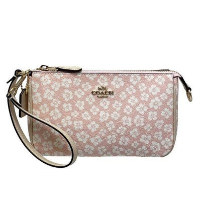 Coach Pouch Accessories Daisy Floral Print Nolita Handle Pouch Pink Multi