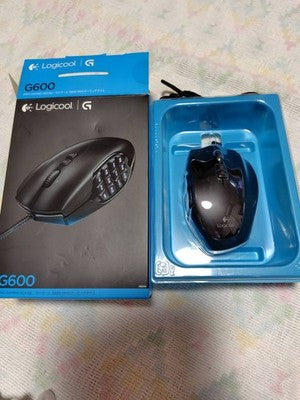 good Used Logitech G600t MMO Gaming Mouse FF XIV Recommend Model 20 Buttons JP