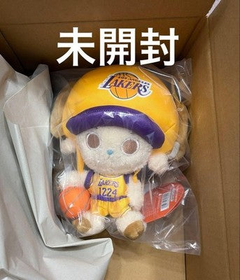 ONE PIECE x NBA Chopper PLUSH Los Angeles Lakers Mascot Bandai Japan NISP