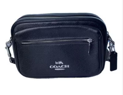 Auth COACH Elias Crossbody CJ509 Leather Black F/S 424728