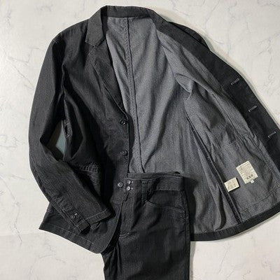 Yohji Yamamoto suit  Casual suit black denim A.A.R. set 90s Y's for men XL/L