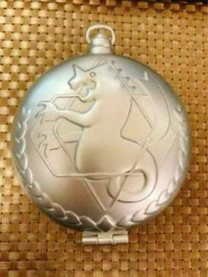 Fullmetal Alchemist Large Edward Elric Silver Clock Table Clock Type 14cm