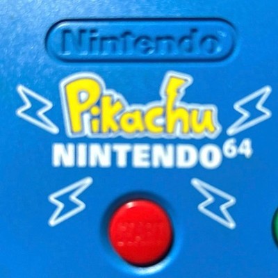 Nintendo 64 Controller Pikachu Pokemon N64 Blue Yellow NUS-005 Limited Tested