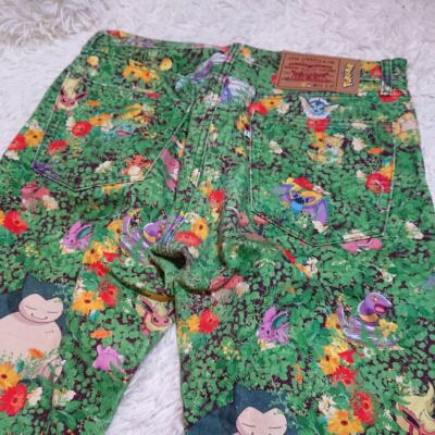 check description Pokemon x Levis Vintage Setup Denim Jacket Jeans used B