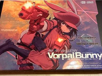 SAO Gun Gale Online AM.45 LLENN Vorpal Bunny Gas Blowback Pistol pink gift *1