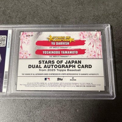 Topps 2025 MLB Darvish and Yoshinobu Yamamoto Tokyo Series  Dual Auto 1/10
