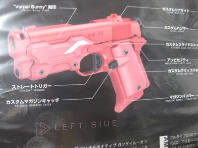 SAO Gun Gale Online AM.45 LLENN Vorpal Bunny Gas Blowback Pistol pink gift *18