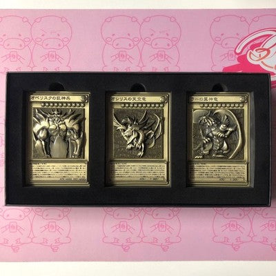 Yu-Gi-Oh Egyptian God Cards Metal Relief Sets Duel Monsters 25th Anniversary