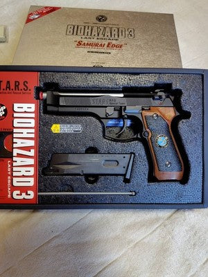 Tokyo Marui BIOHAZARD 3 SAMURAI EDGE Jill Valentine Model M92F special gift