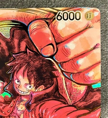 One Piece Card Monkey D. Luffy Eiichiro Oda Signed SR Parallel Trading Card