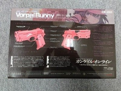SAO Gun Gale Online AM.45 LLENN Vorpal Bunny Gas Blowback Pistol pink gift *11