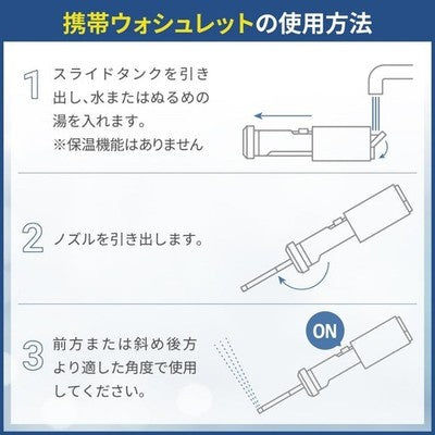 TOTO YEW4W3 Mobile Portable Handheld Washlet, Gray, Japanese Product, Brand New