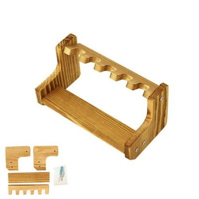 Wooden Handgun Model Rack Mini Handgun Display Stand 5-Slot Multi-Grid Cabinet