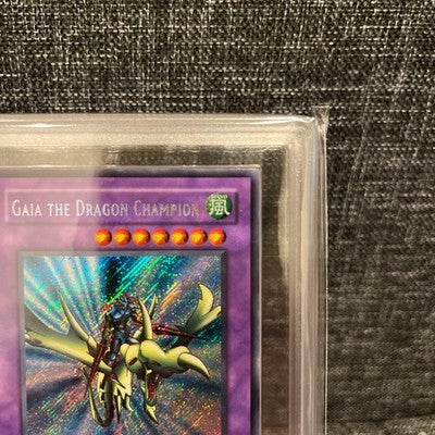 Yu-Gi-Oh Gaia Dragon Champion LOB-125 1st Edition PSA Asian English (ARS10)