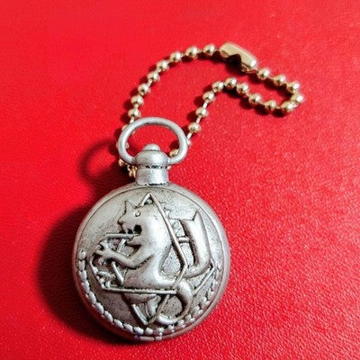 Fullmetal Alchemist Swing Silver Watch Keychain Edward Elric Ball Chain Bandai