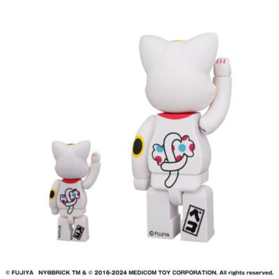 NY@BRICK Lucky Cat 100% & 400% BE@RBRICK Figure Peko-chan