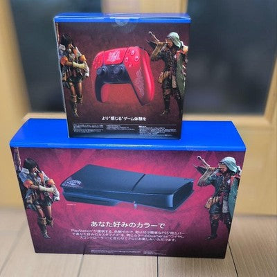 Monster Hunter collaboration PS5 cover and DualSense controller set