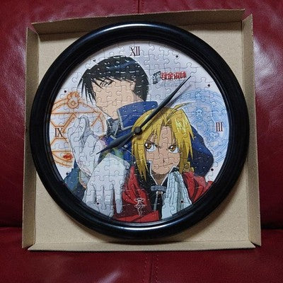 Fullmetal Alchemist Jigsaw Clock 117 Pieces Roy Mustang Edward Elric design