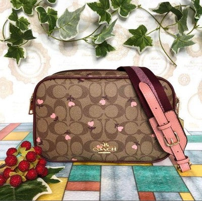 COACH Jes Crossbody in Signature Canvas Heart floral print C3239 outlet New JP