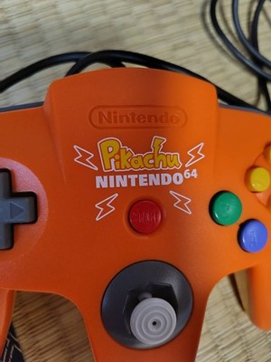 Nintendo 64 Controller Pikachu Pokemon N64 Orange Yellow NUS-005 Limited Tested