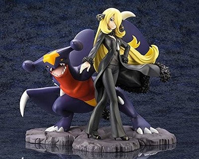 Kotobukiya Pokemon Series Cynthia with Garchomp Shirona Figure ARTFX J gift JP