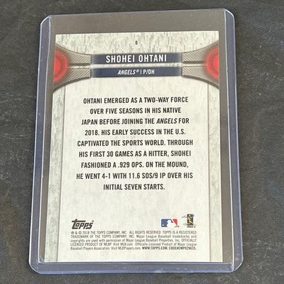 2018 Shohei Ohtani National Trading Card Day RC #8.....Angels / Dodgers