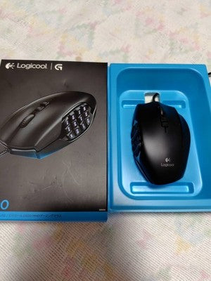 good Used Logitech G600t MMO Gaming Mouse FF XIV Recommend Model 20 Buttons JP