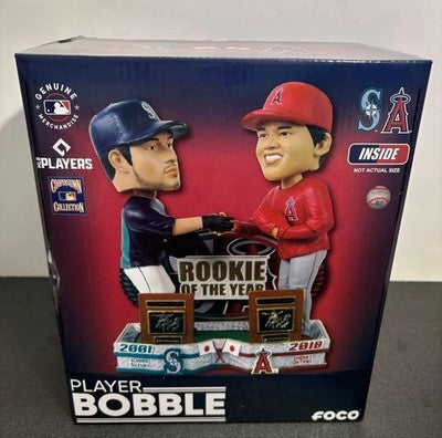 Shohei Ohtani & Ichiro Rookie of the Year commemorative bobblehead limited