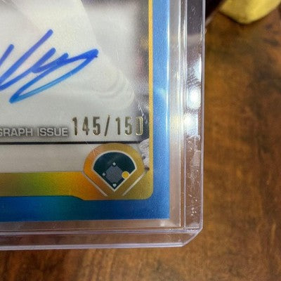 Topps Chrome 2025 Series Nick Kurtz Autograph & 150 RA-KU (BLUE REFRACTOR)