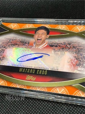 Topps Liverpool Palatial Wataru Endo Anfield Ovation Autograph 3/25 #3