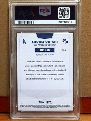 TOPPS 50/50 Achieved: Shohei Ohtani's 50th Home Run【PSA10】