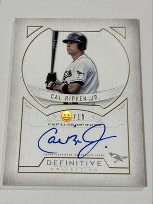 2021 TOPPS Cal Ripken jr. Official release items AUTO card